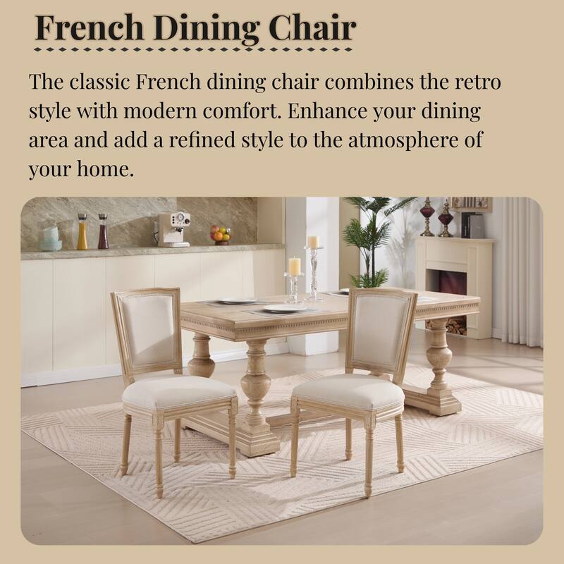 Set of 2 French Country Dining Chairs