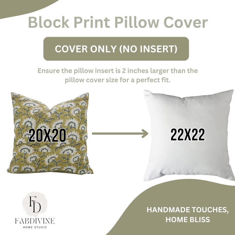 Fabdivine Viscose 16x16 Inch Floral Pillow Cover Throw Home, Fall Decor or Boho Bedroom Square Cushioncase, Rajnigandha
