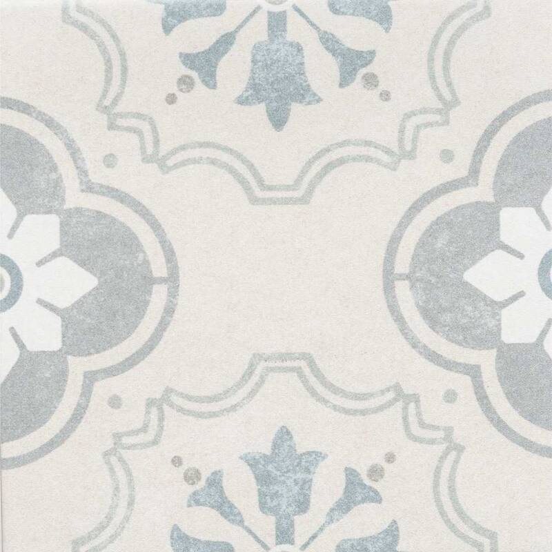 The Tile Life Oheka 6x6 Bridgeham Matte Porcelain Patterned Floor & Wall Tile
