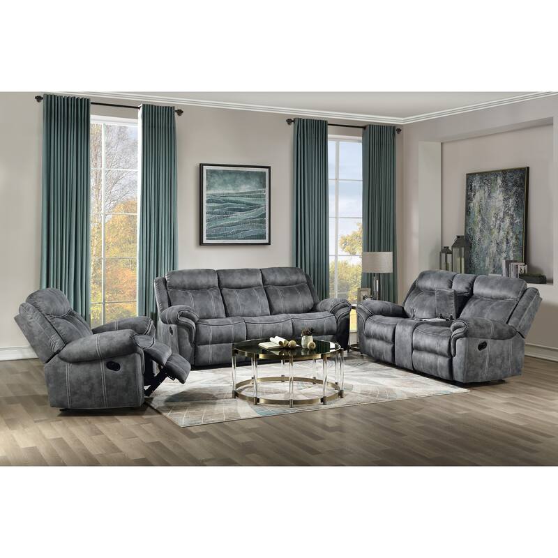 Cape May Pillow Top Arms Motion Loveseat with Console