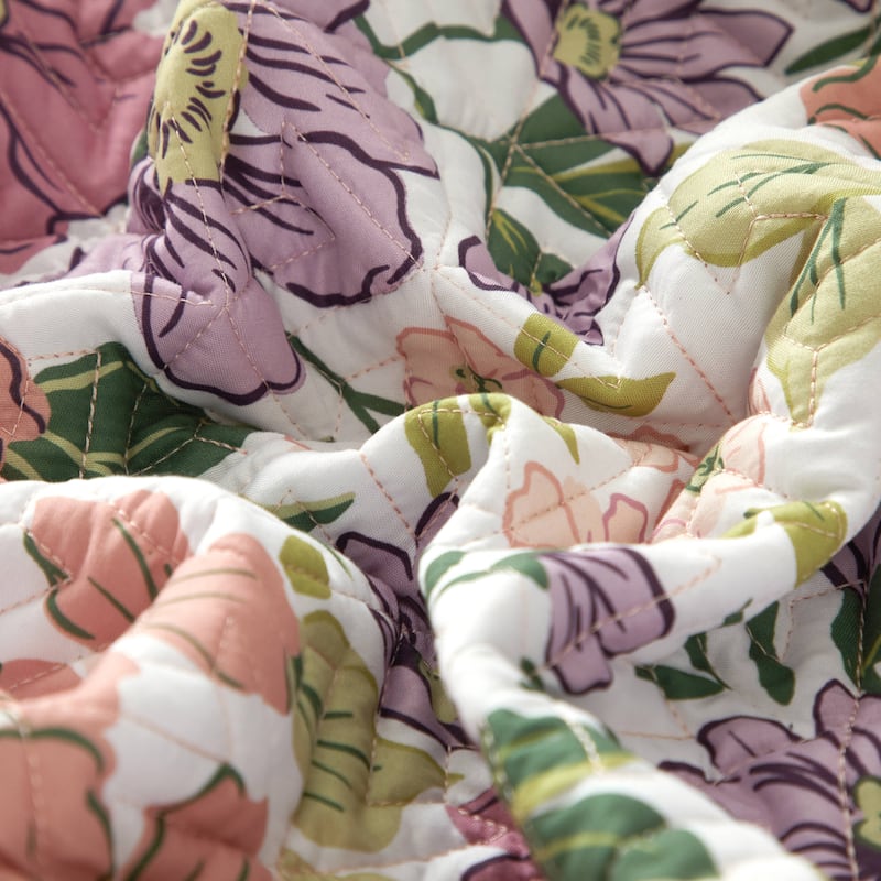Nanshing Alayna 3 Piece Floral Quilt Set