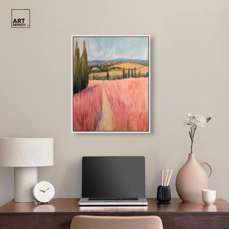 Cypress Path Canvas by Art Remedy