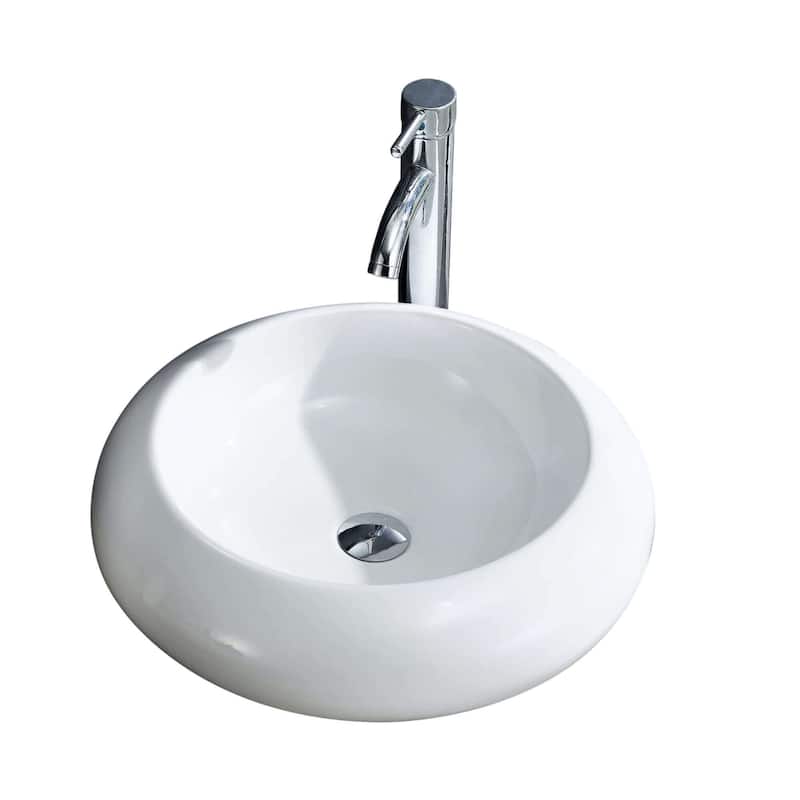 Fine Fixtures Stylish Vitreous-China White Vessel Sink