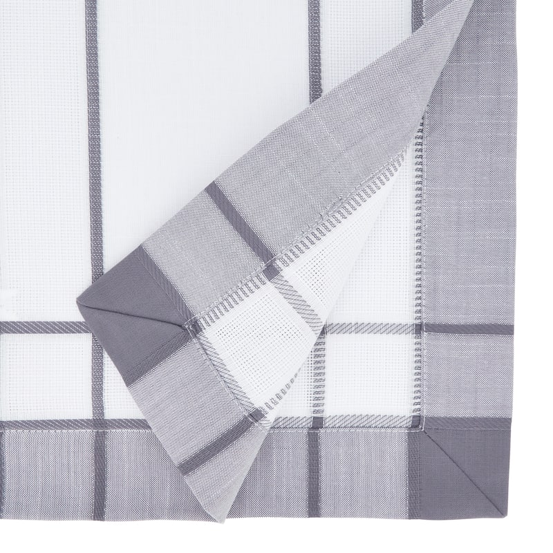 Casual Tablecloth With Banded Border Design