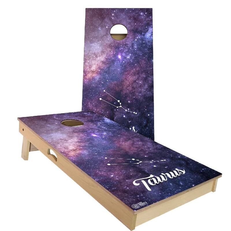 Taurus Outdoor Cornhole Board Set - Backyard 2x4 - Include Hole Lights