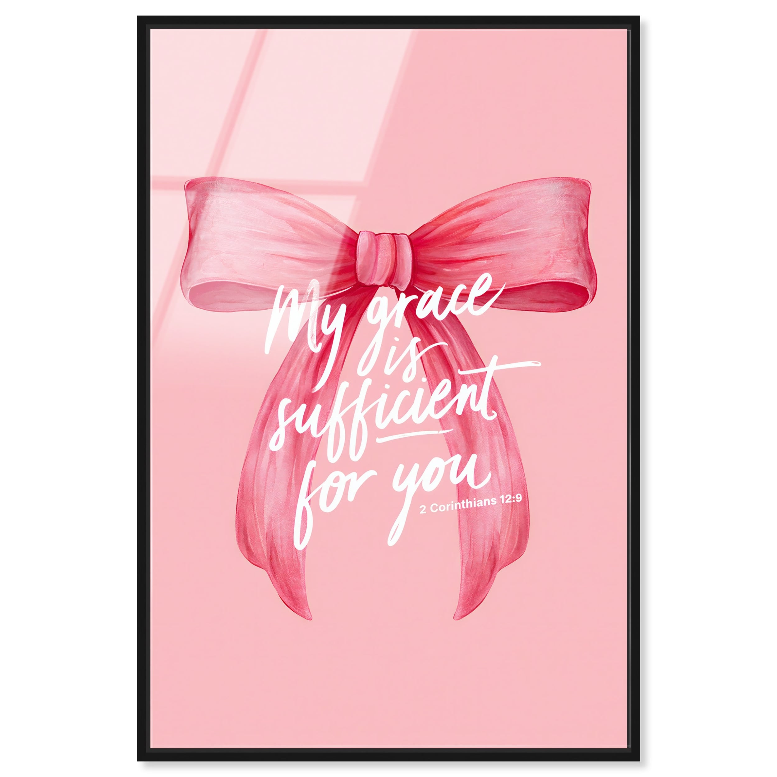 My Grace Bible Verse Decor Acrylic Print by Art Remedy