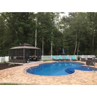 Shop Sunjoy Conner V2C Screen House Gazebo - Free Shipping ...