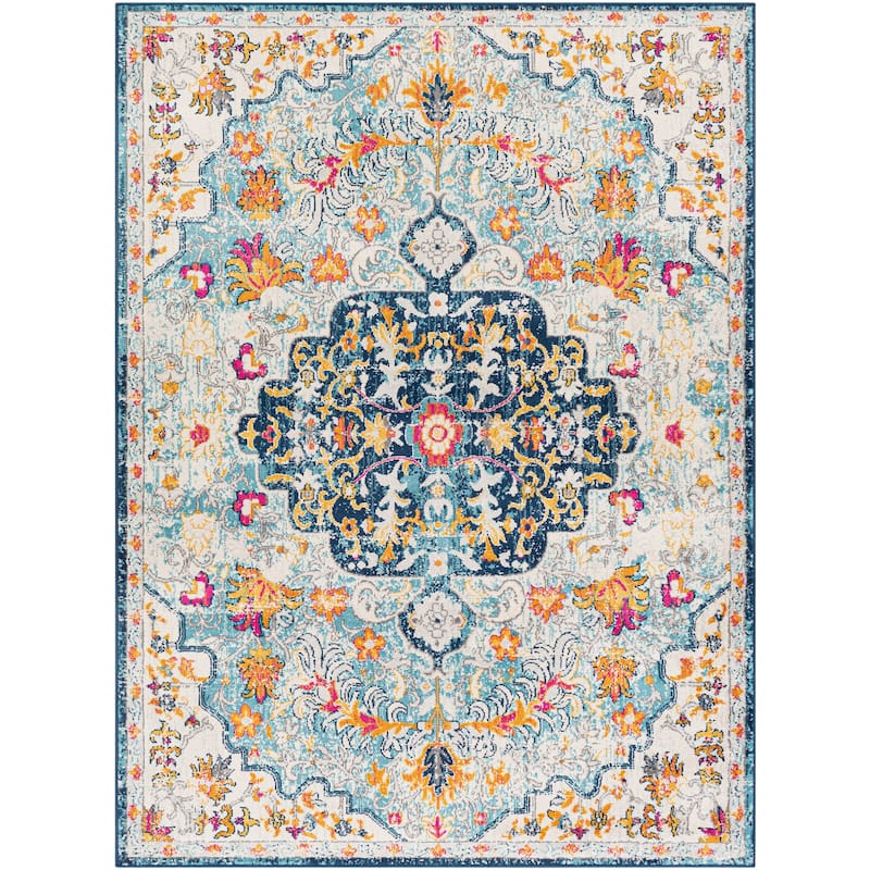 Livabliss Vintage Floransa Medallion Area Rug