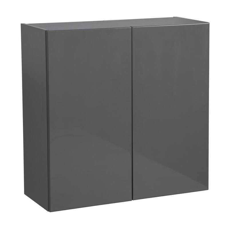 36" x 30" Wall Cabinet-Double Door-Grey - 36 x 30 x 12 - Grey