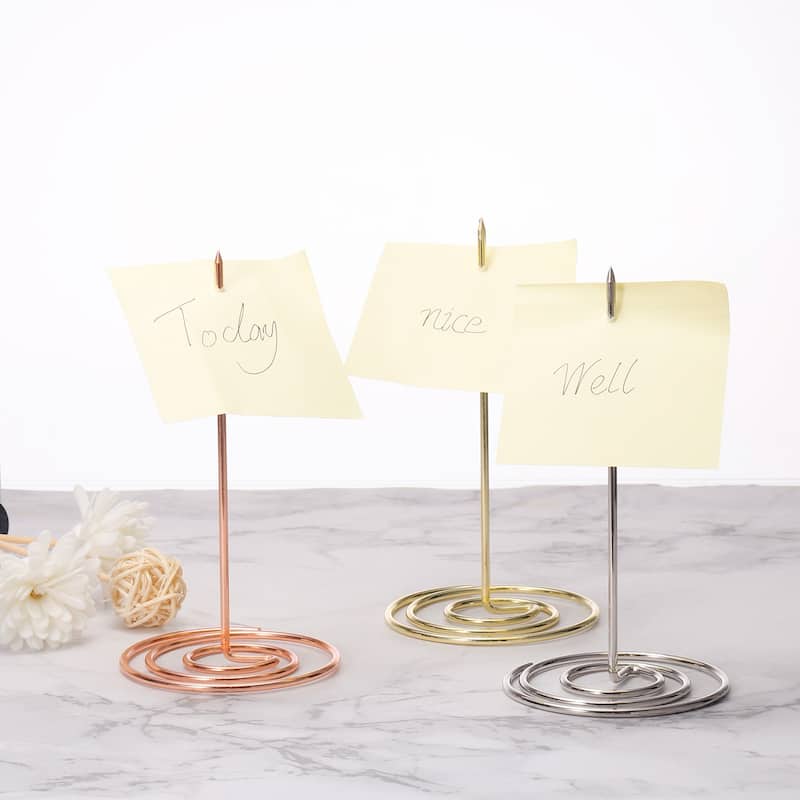 Desk Receipt Holder Spike, 3 Pack Invoice Bill Spike Ticket Fork