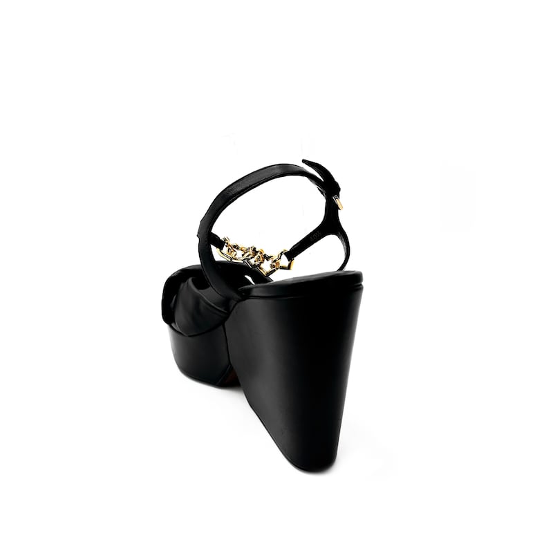 Clergerie Deary Leather Platform Heel