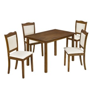 5-Piece Wood Dining Table Set - Bed Bath & Beyond - 36686074