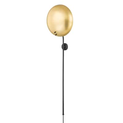 Afton 1 Light Plug In Wall Sconce - Aged Old Bronze - Aged Old Bronze