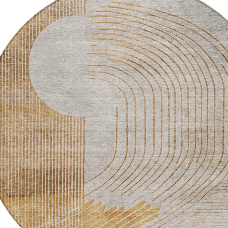 HomeRoots Geometric Transitional Rectangle Outdoor Rug