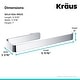 preview thumbnail 11 of 19, KRAUS Stelios Bathroom Towel Ring