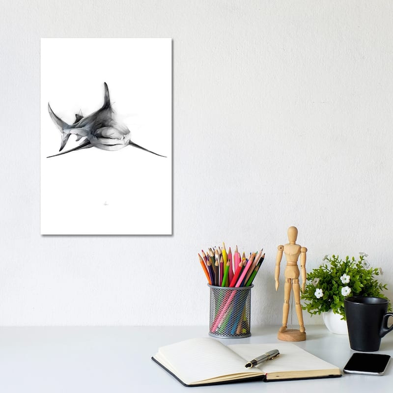 iCanvas "Shark II" by Alexis Marcou Canvas Print - 12x8x0.75