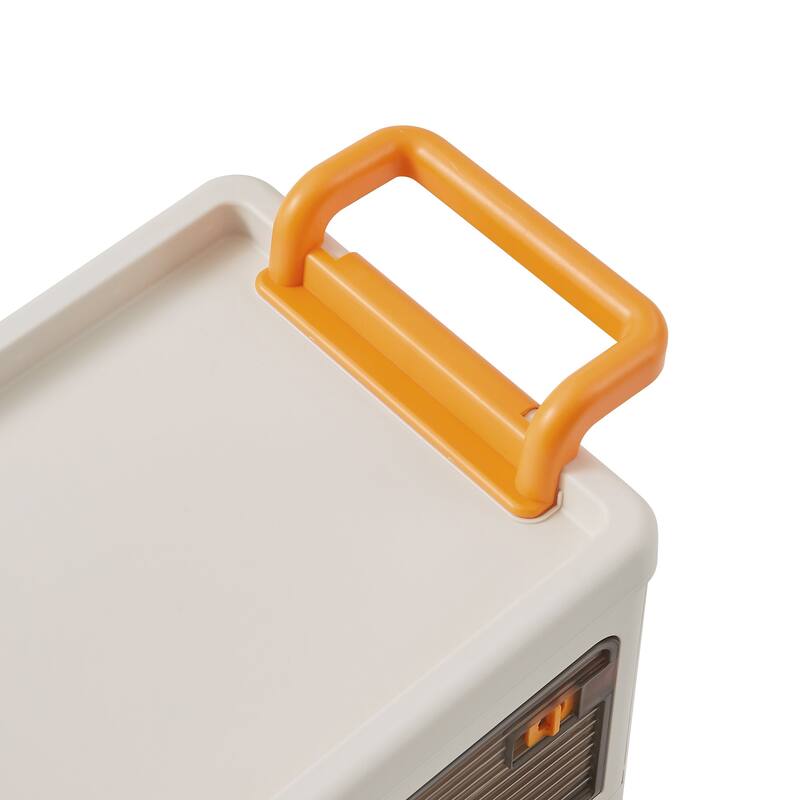 Collapsible Storage Bins with Lids, 3-Tier Stackable Storage Bins Closet Organizers and Containers for Home & Office