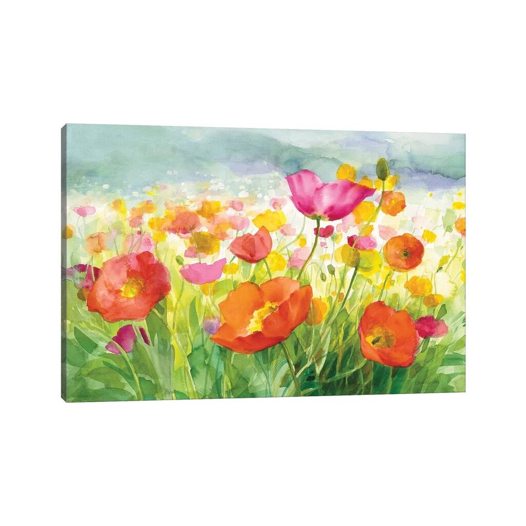 iCanvas "Meadow Poppies" by Danhui Nai Canvas Print
