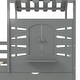 preview thumbnail 17 of 38, Twin Size House Bed Wood Kids Bed Frame with 2 Storage Drawers, Window and Guardrails for Bedroom, Easy Assembly