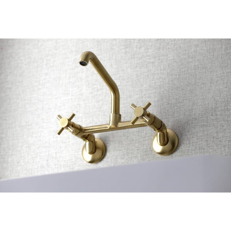 Kingston Brass Concord Two-Handle Wall Mount Kitchen Faucet