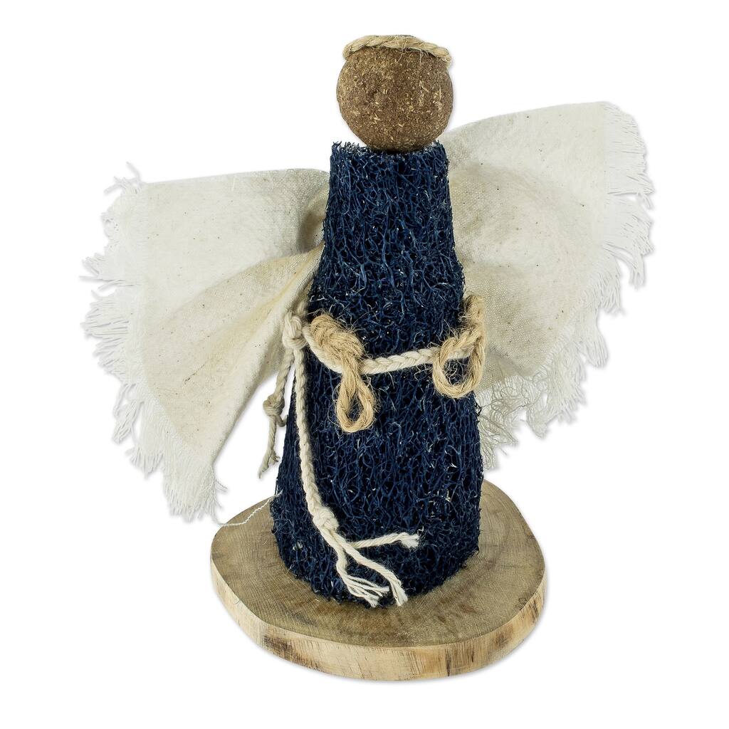 Novica Handmade Night Angel Natural Fiber Statuette