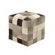 preview thumbnail 42 of 47, Square Leather Handmade Stool Ottoman - Multiple Colors - 16 x 16 x 16
