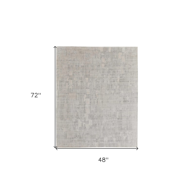 HomeRootsAbstract Casual Rectangle Area Rug - 72' X '48' X '0.39