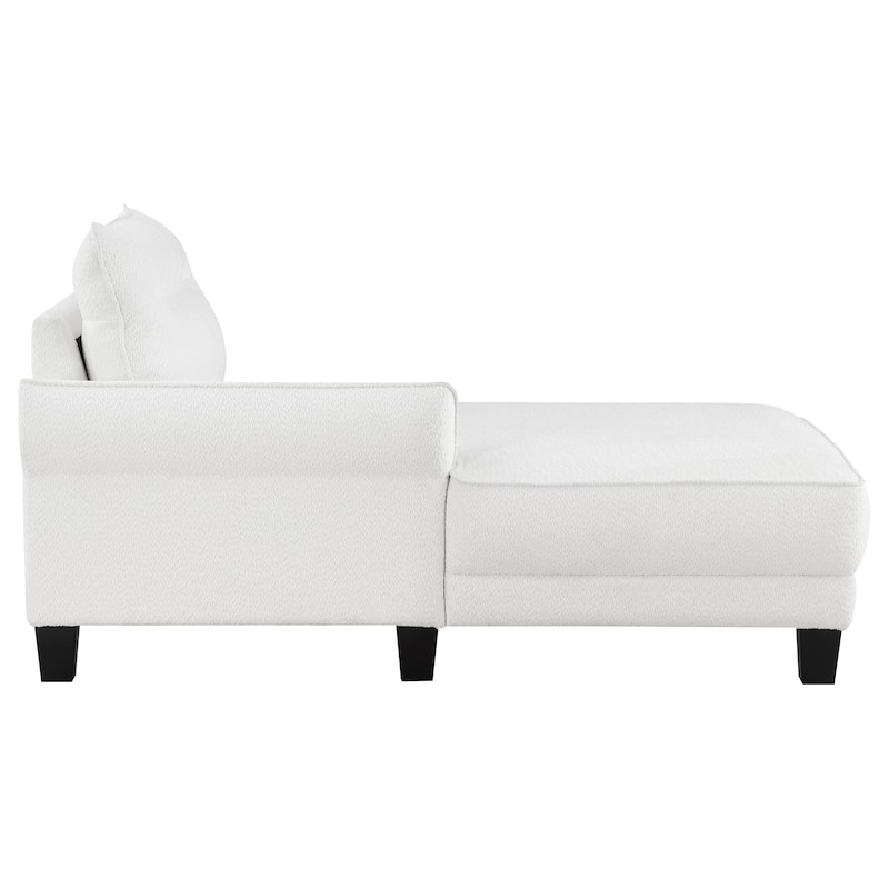 Caspian Upholstered Curved Arm Chaise Sectional Sofa