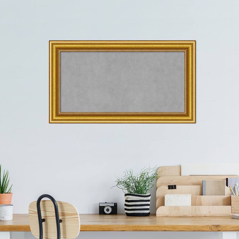 Amanti Art Townhouse Gold Framed Magnetic Board