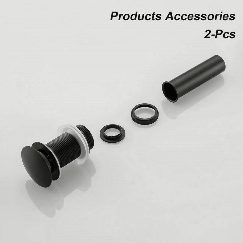 2 Pcs Bathroom Sink Drain Without Overflow, Vessel Sink Lavatory Vanity Pop Up Drain Stopper,304 Stainless Steel