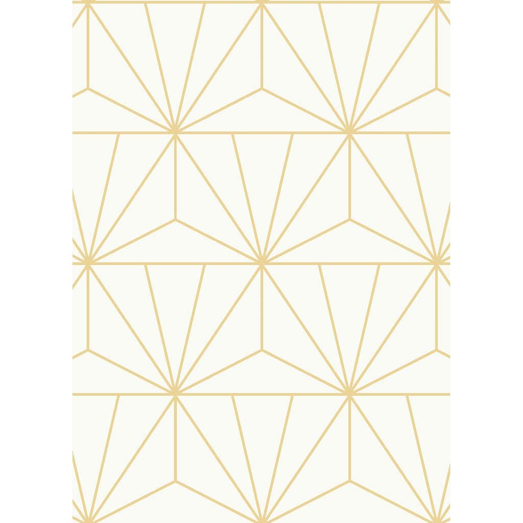Packed Party Geometric Gold Standard Peel and Stick Wallpaper