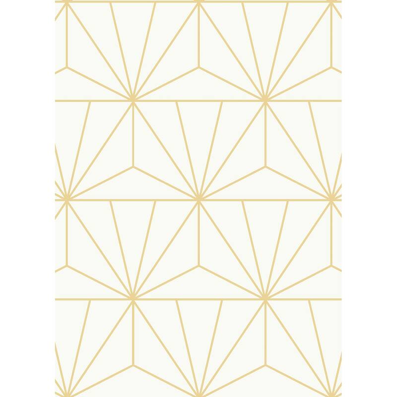 Packed Party Geometric Gold Standard Peel and Stick Wallpaper