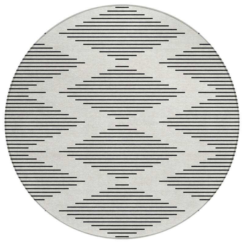 HomeRoots Geometric Transitional Rectangle Outdoor Rug