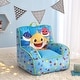 preview thumbnail 5 of 4, Baby Shark Brand Kids Upholstered Bean Bag Chair