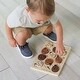 preview thumbnail 3 of 3, Wee Gallery Wooden Tray Puzzle - Count to 10 Ladybugs