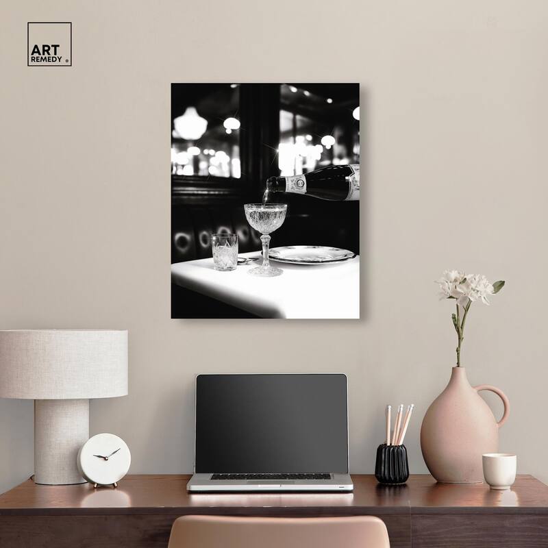 Sparkling in Monochrome II Canvas by Art Remedy, Gallery Wrapped