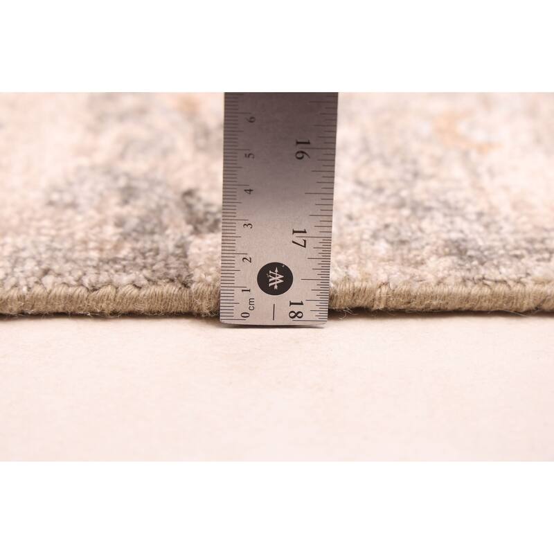 ECARPETGALLERY Hand-knotted Legacy Tan Silk Rug - 5'5 x 7'6