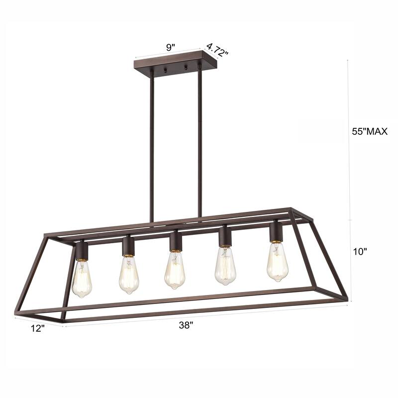 5-light Linear Island Fixture