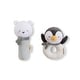 preview thumbnail 1 of 1, Polaris Rattle Ring & Squeaker Set Glacier Grey - Newborn