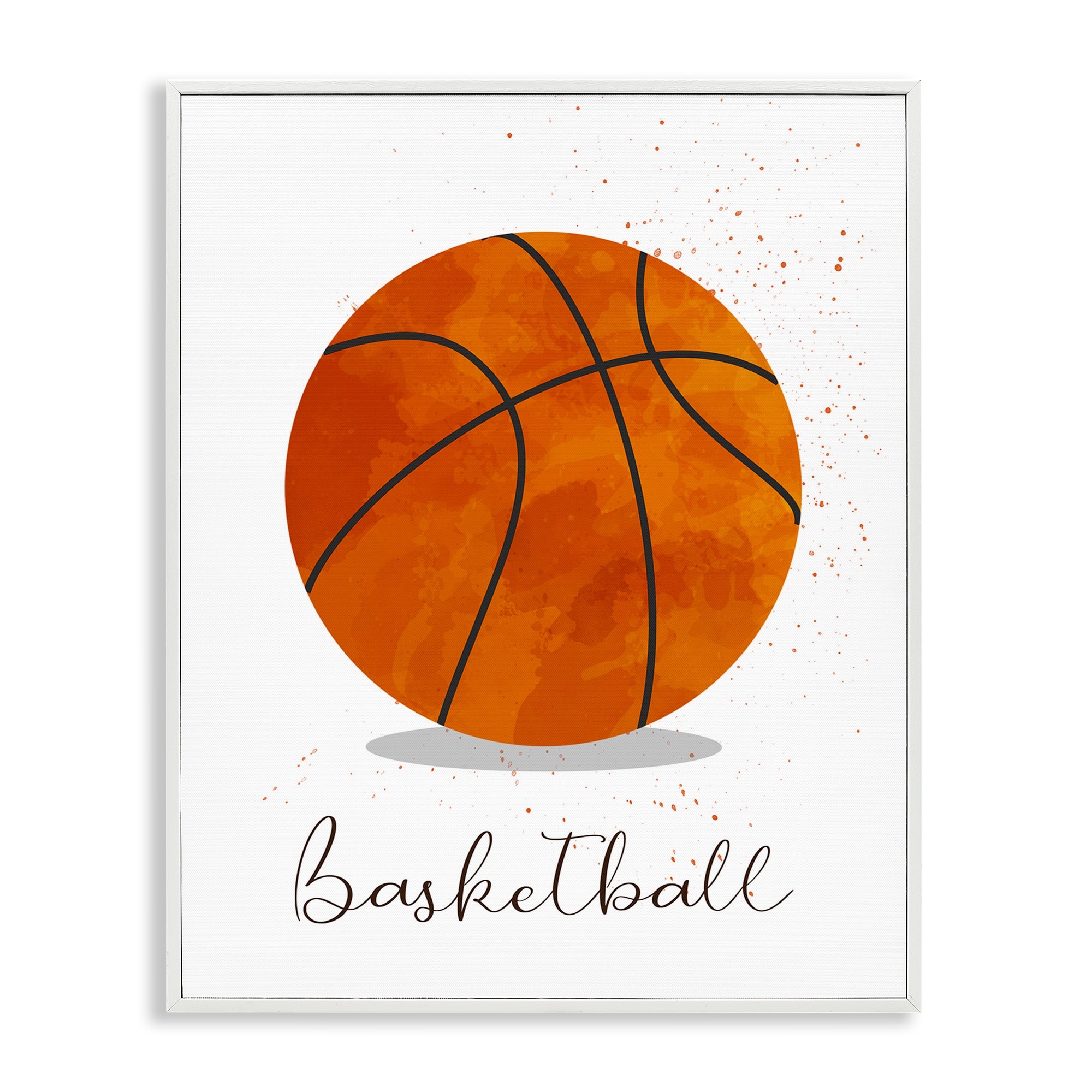 Stupell Let's Play Ball Basketball Framed Giclee Art Design By Christine Simpson Art