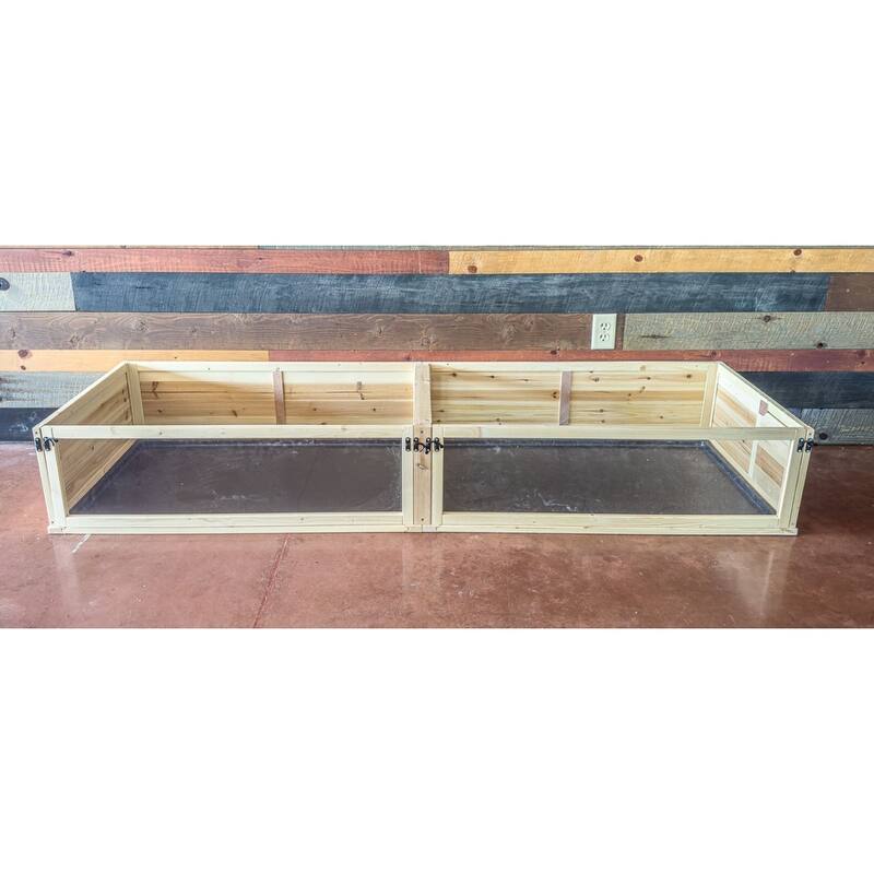 Zylina Extra Large Healthy Habitat for Guinea Pigs - Natural Wood - 79x24x12