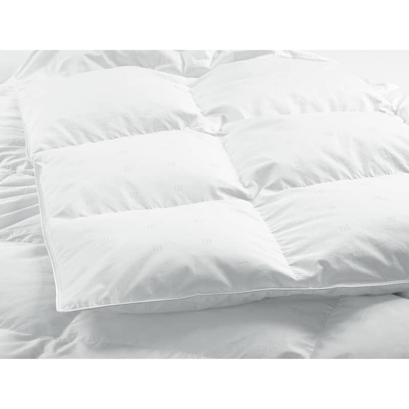 Highland Feather 600 Loft White Goose Down Lisburn Duvet/Comforter Summer Fill 500TC Casing with Corner Ties