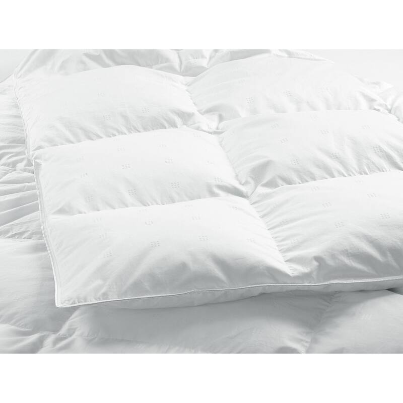 Highland Feather 800 Loft European White Down Granoble Duvet/Comforter 500TC Casing with Corner Ties