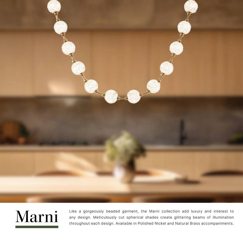 Alora Lighting PD321712-RT Marni 86" Wide 3000K LED Linear Pendant