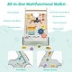 preview thumbnail 9 of 8, Gymax Wooden Baby Walker Push & Pull Learning Activity Center w/