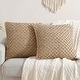 preview thumbnail 37 of 92, Boho Living Jada Braided Cotton/Jute Throw Pillows White - 18x18 Set of 2