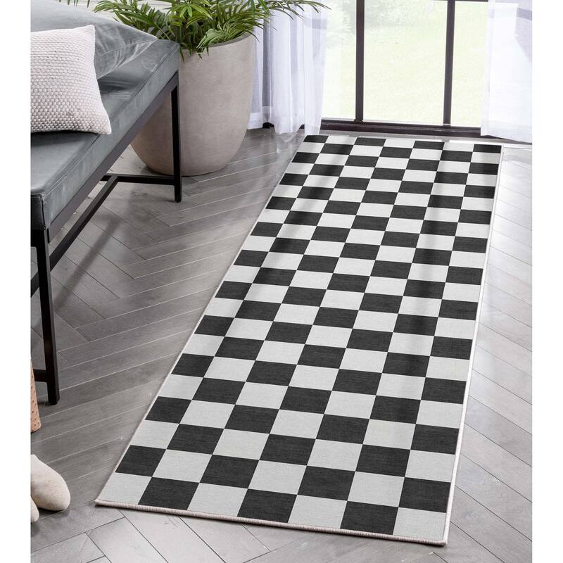 Well Woven Apollo Square Modern Geometric Flat-Weave Area Rug