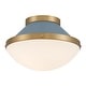 preview thumbnail 1 of 9, Crystorama Lighting Group XAN-8001 Xander 12" Wide Flush Mount Bowl Vibrant Gold / Blue