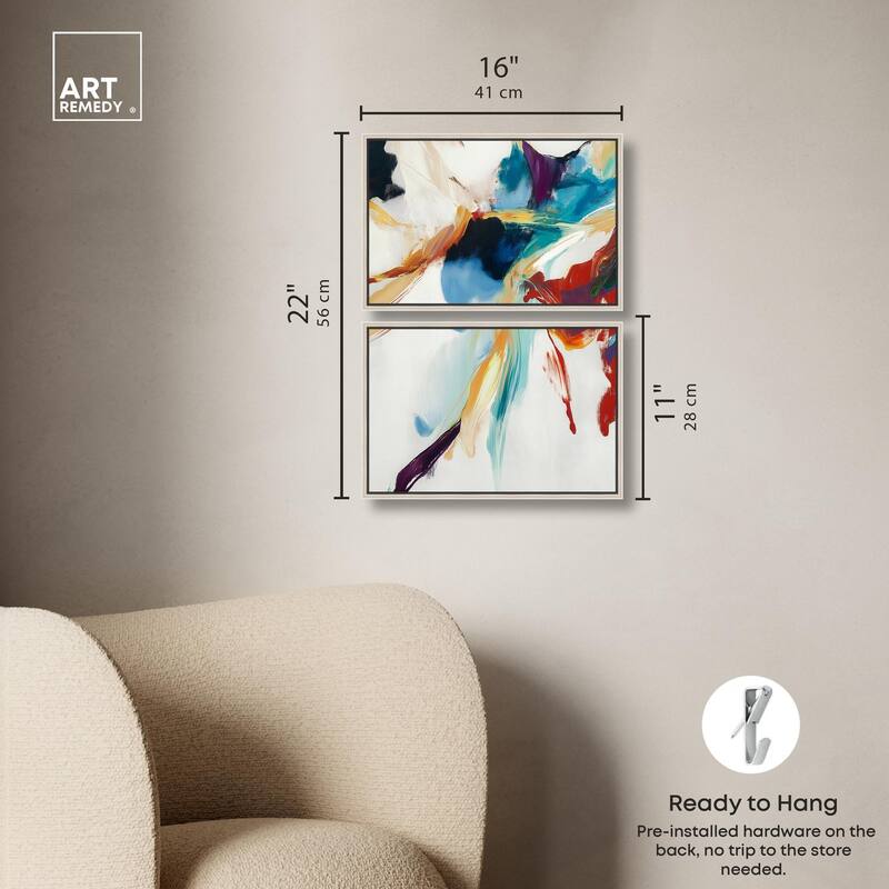 Vibrant Palette II Canvas Set of 2 by Art Remedy