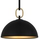 preview thumbnail 5 of 7, Cleo 1-Light Matte Black Pendant